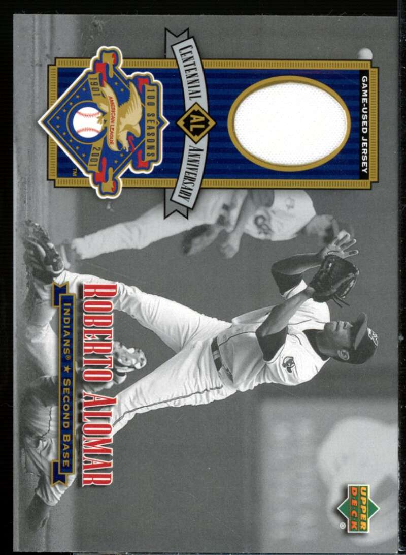 Roberto Alomar Card 2001 Upper Deck Centenial Anniversary Relic #ALJ-RA  Image 1