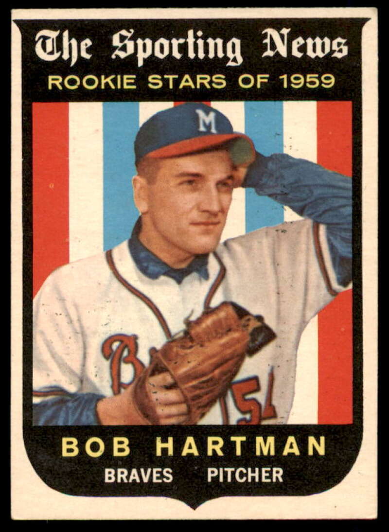 Bob Hartman RS Rookie Card 1959 Topps #128  Image 1