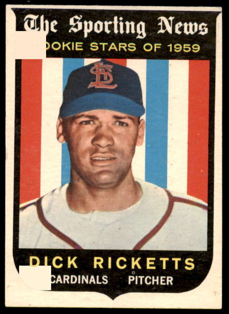 Dick Ricketts RS Rookie Card 1959 Topps #137  Image 1