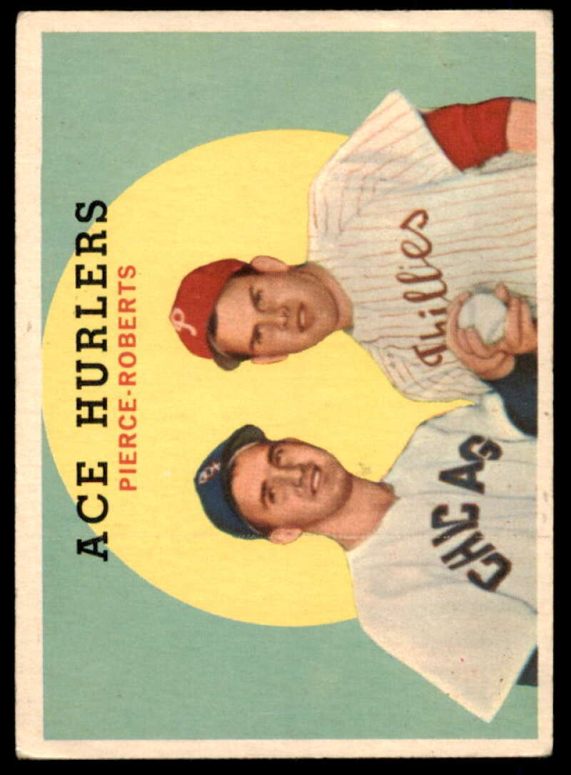 Ace Hurlers/Billy Pierce/Robin Roberts Card 1959 Topps #156  Image 1