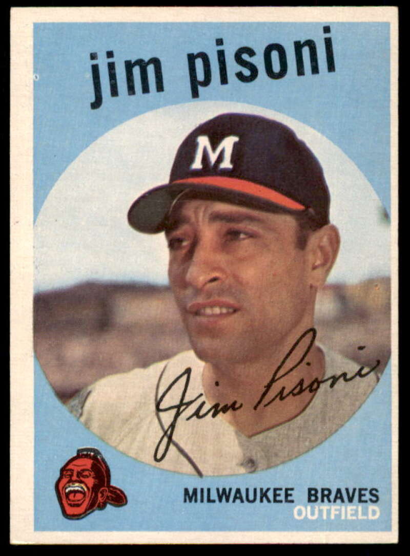 Jim Pisoni GB Card 1959 Topps #259A  Image 1