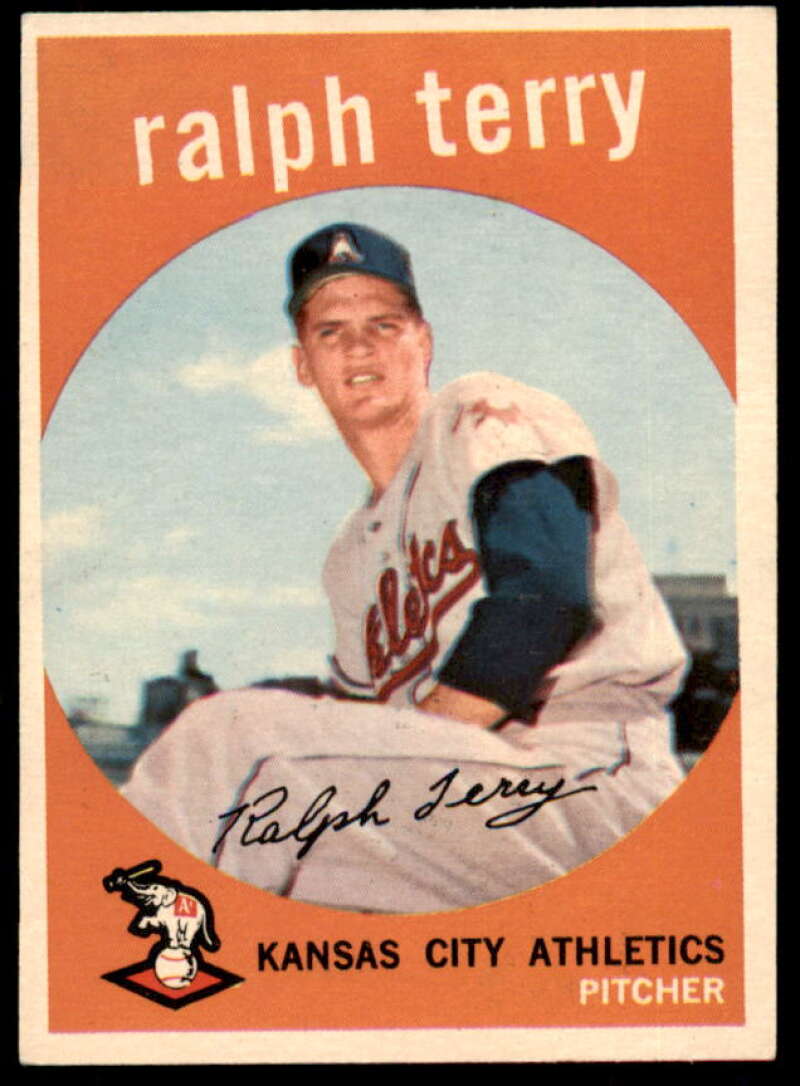Ralph Terry Card 1959 Topps #358  Image 1