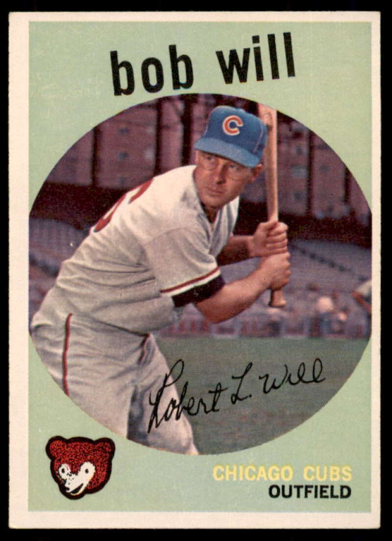 Bob Will Rookie Card 1959 Topps #388  Image 1