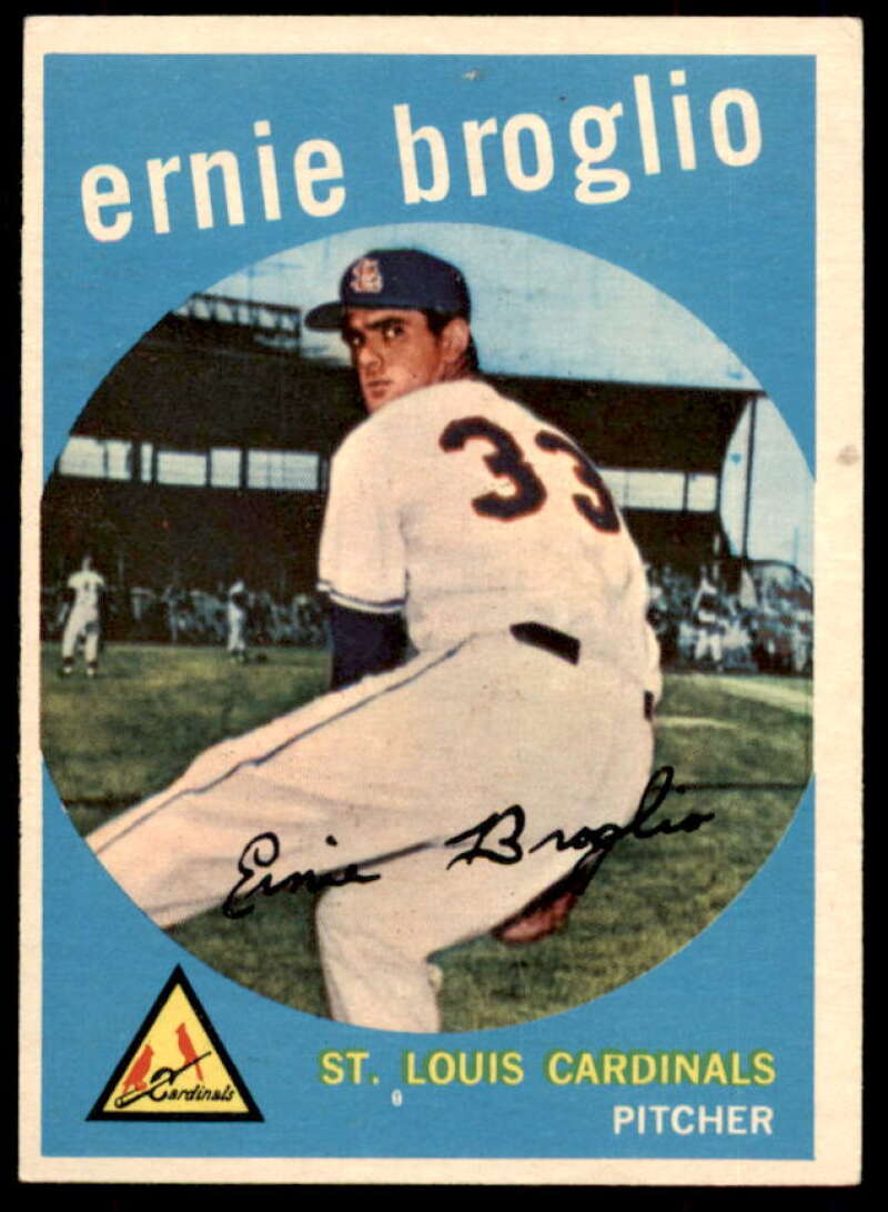 Ernie Broglio Rookie Card 1959 Topps #296  Image 1