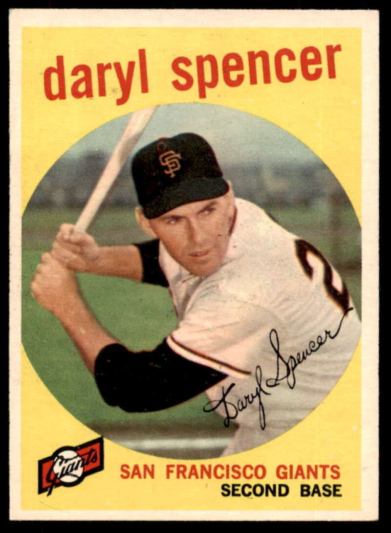 Daryl Spencer Card 1959 Topps #443  Image 1