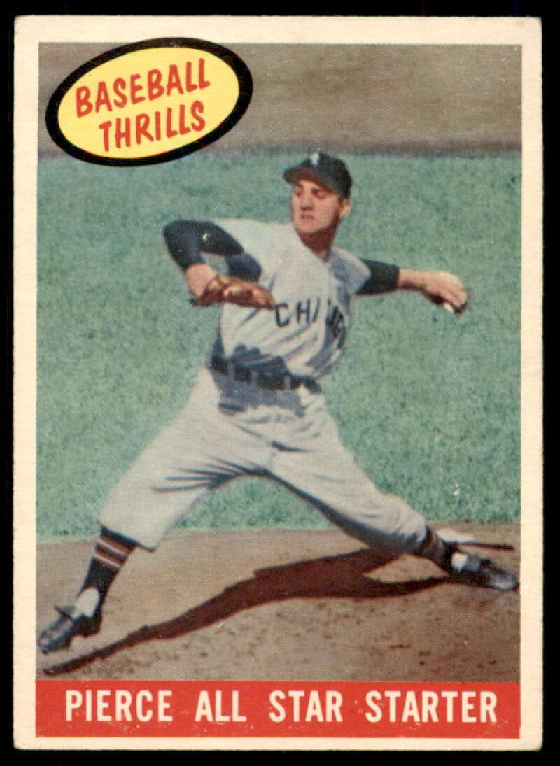 Billy Pierce BT/AS Starter Card 1959 Topps #466  Image 1