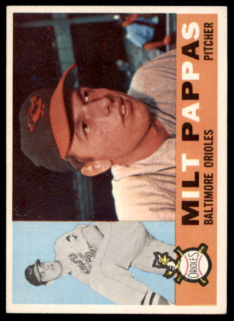 Milt Pappas Card 1960 Topps #12  Image 1