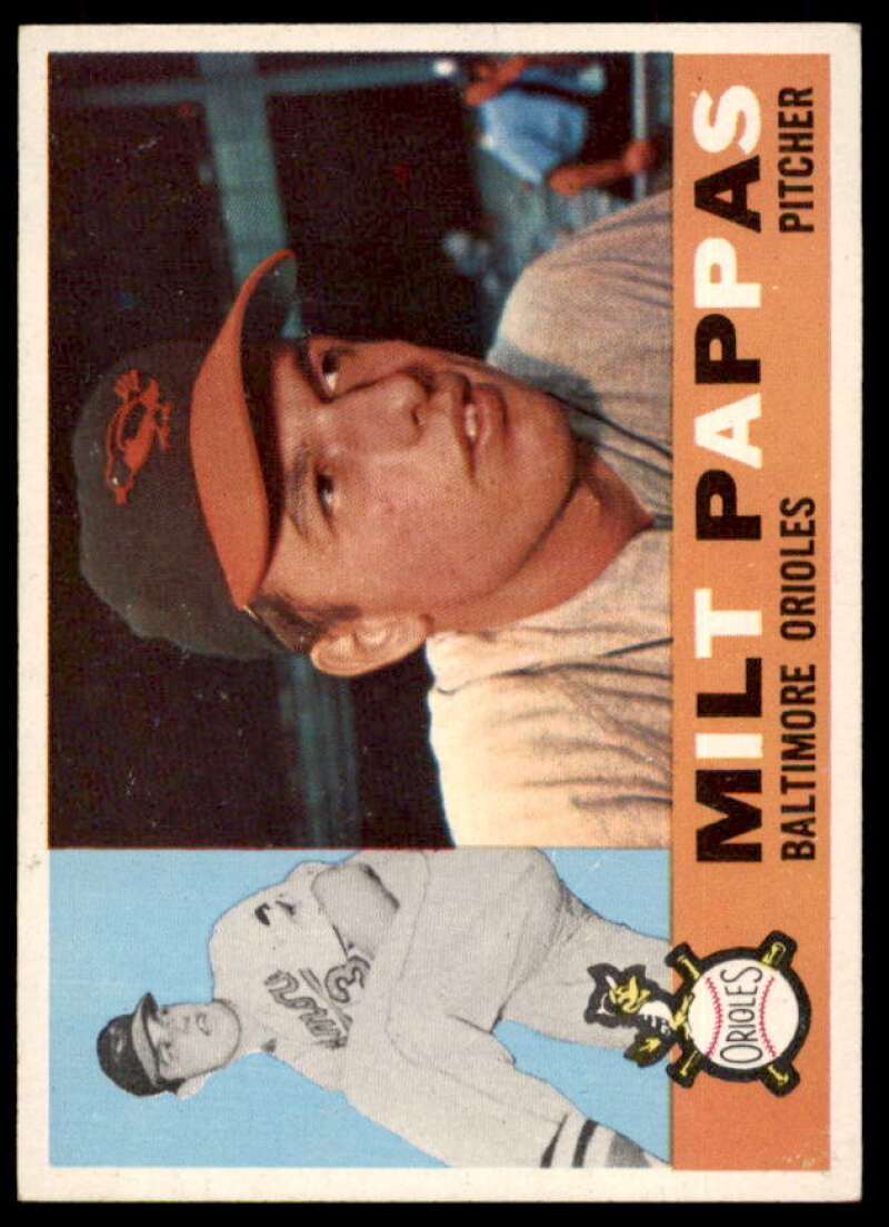 Milt Pappas Card 1960 Topps #12  Image 1