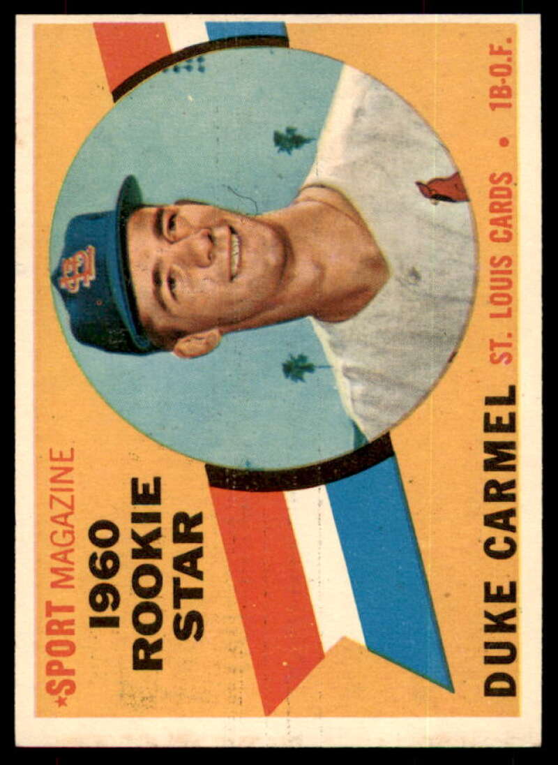 Duke Carmel RS Rookie Card 1960 Topps #120  Image 1