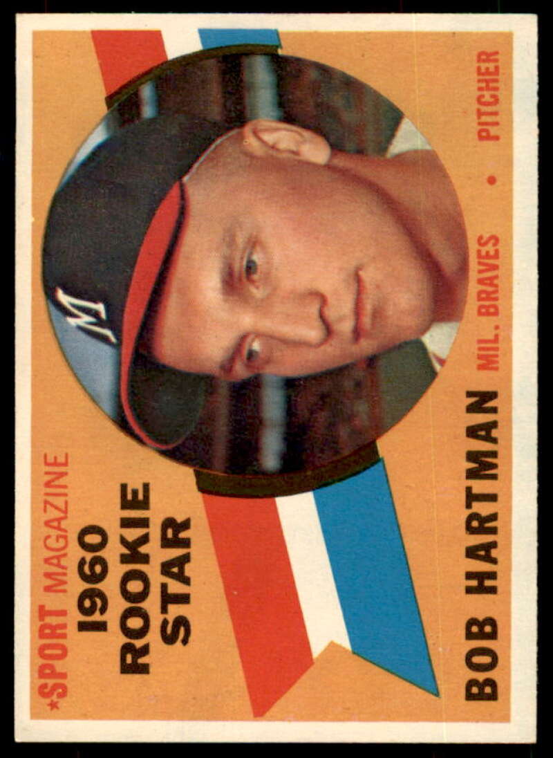 Bob Hartman RS Rookie Card 1960 Topps #129  Image 1