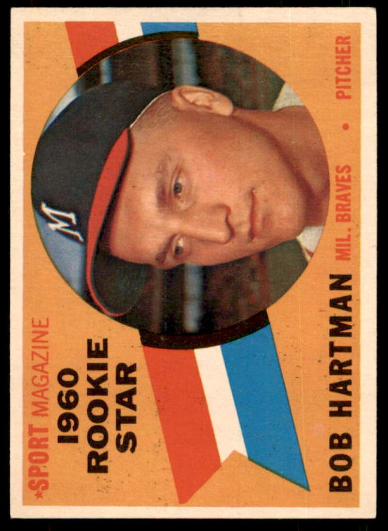 Bob Hartman RS Rookie Card 1960 Topps #129  Image 1