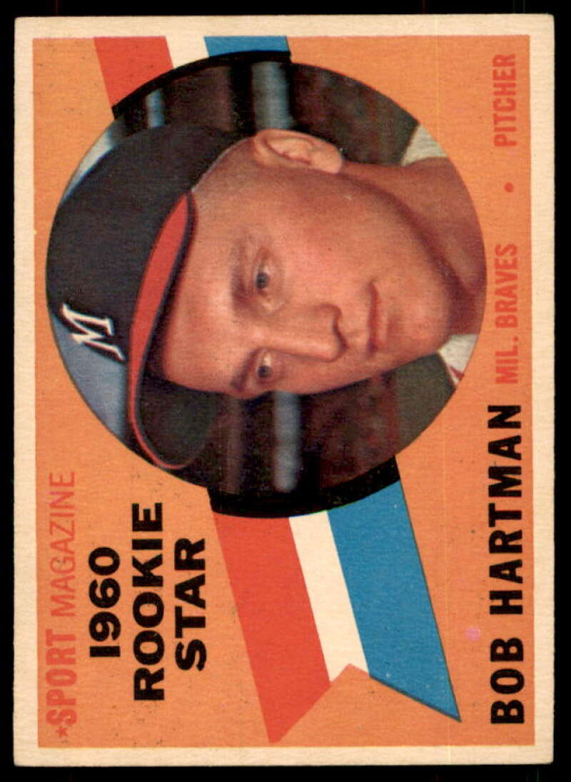 Bob Hartman RS Rookie Card 1960 Topps #129  Image 1