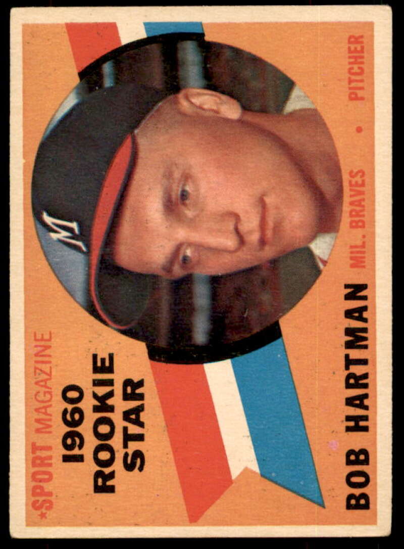 Bob Hartman RS Rookie Card 1960 Topps #129  Image 1