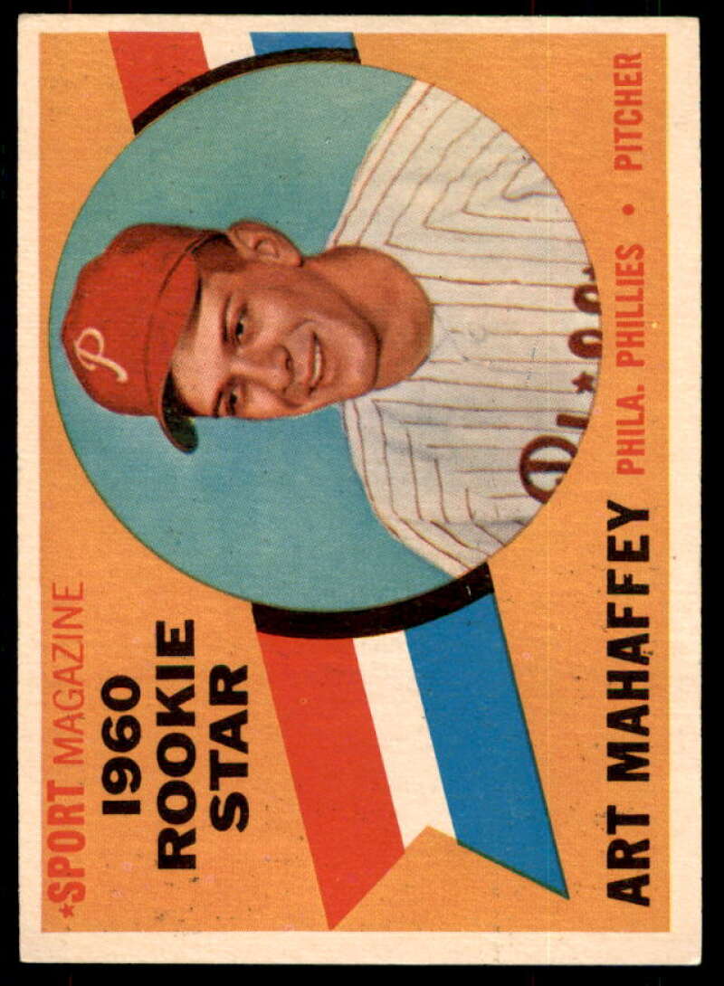 Art Mahaffey RS Rookie Card 1960 Topps #138  Image 1