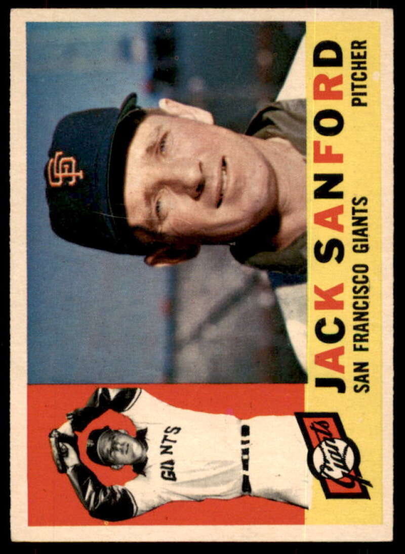 Jack Sanford Card 1960 Topps #165  Image 1