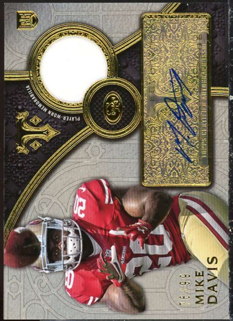 Mike Davis Rookie 2015 Topps Triple Threads Rookie Autograph Relics #TTRARMDA  Image 1
