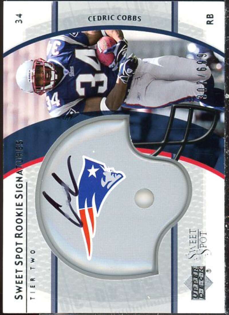 Cedric Cobbs AU/699 Rookie Card 2004 Sweet Spot #260  Image 1