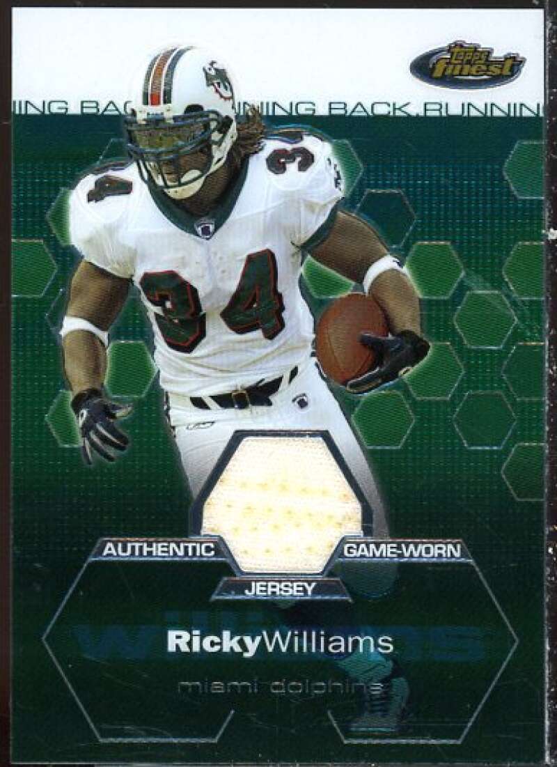 Ricky Williams JSY C Card 2003 Finest #101  Image 1