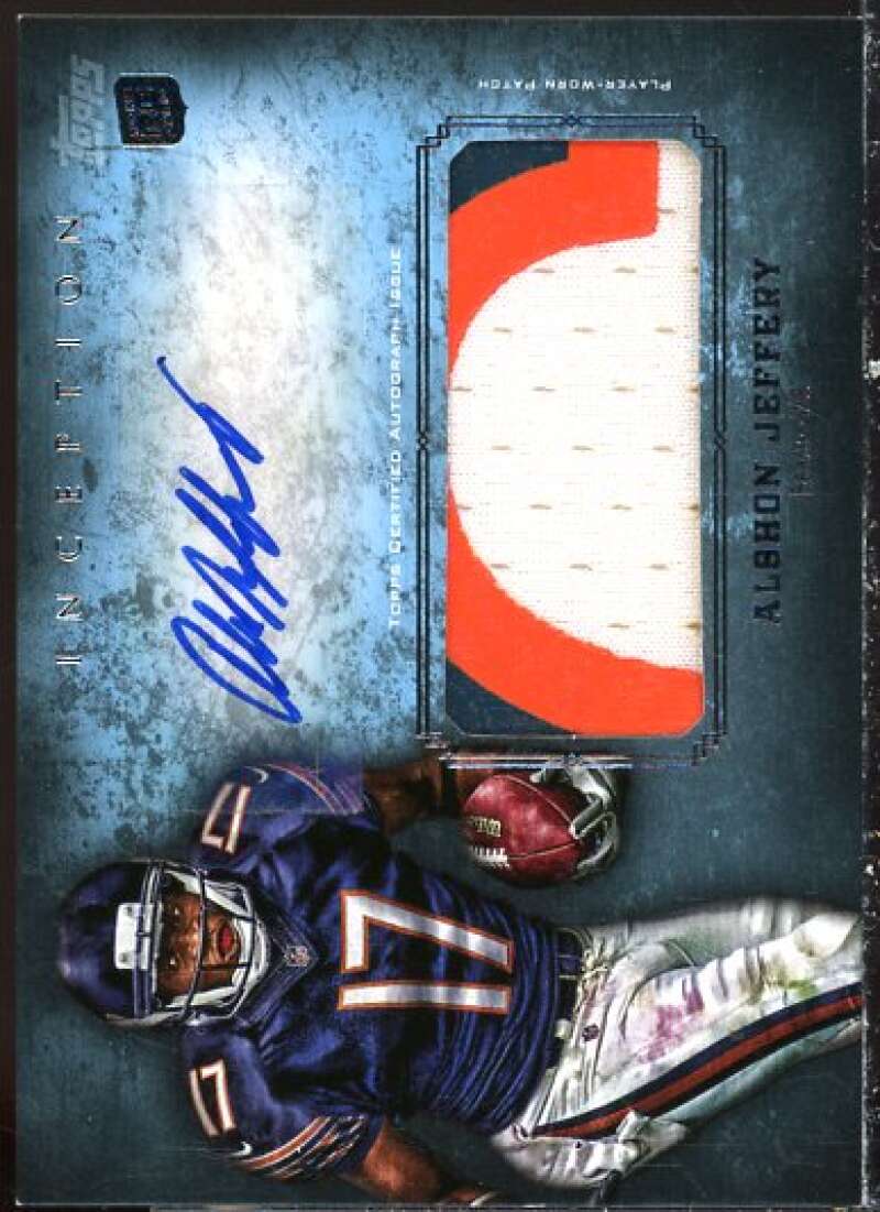 Alshon Jeffery Rookie 2012 Topps Inception Rookie Jumbo Patch Autographs #AJPAJ  Image 1