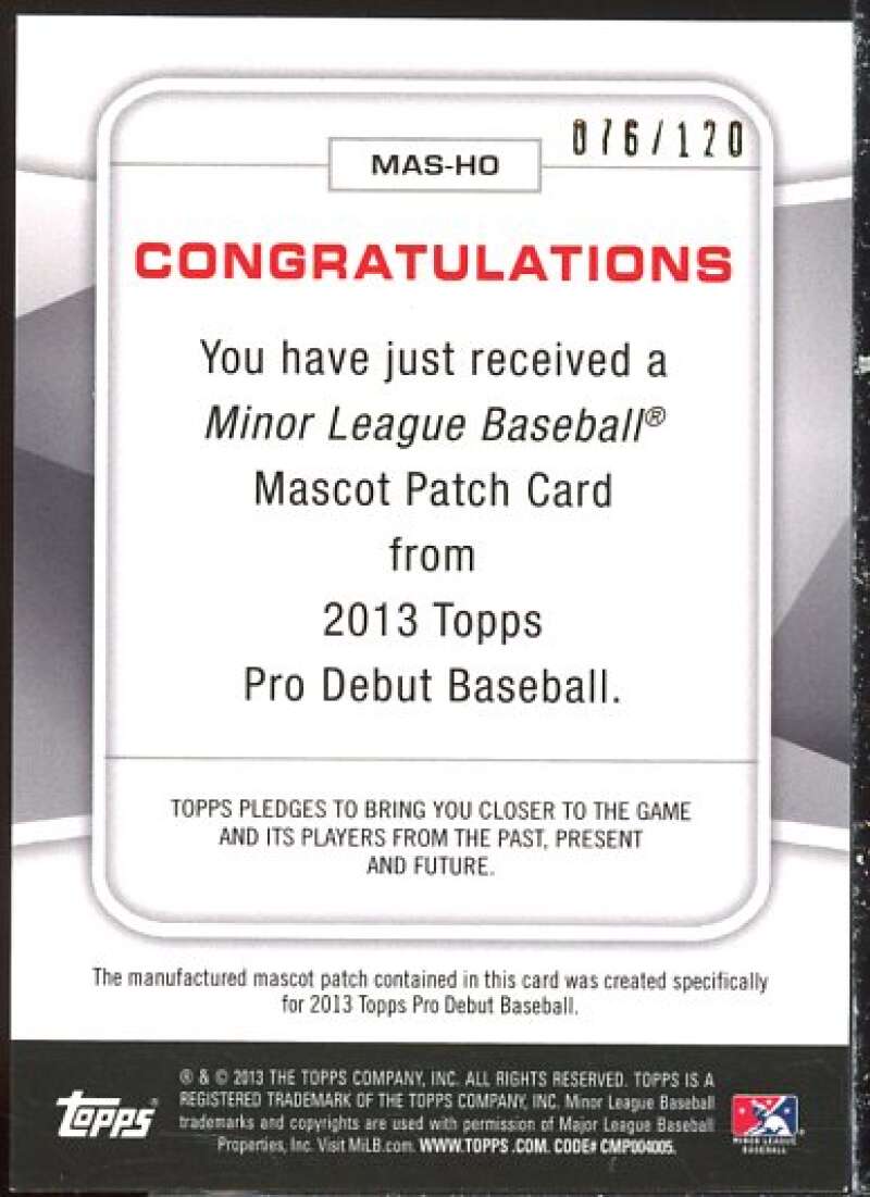 Hootz Card 2013 Topps Pro Debut Mascots #HO  Image 2