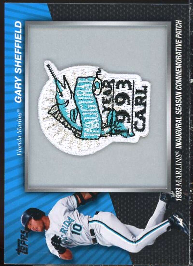 Gary Sheffield Card 2010 Topps Commemorative Patch #MCP32  Image 1