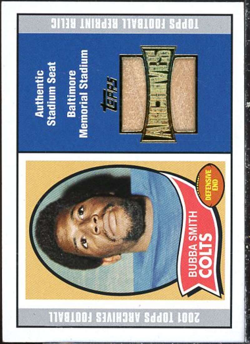 Bubba Smith Card 2001 Topps Archives Relic Seats #ASBS  Image 1