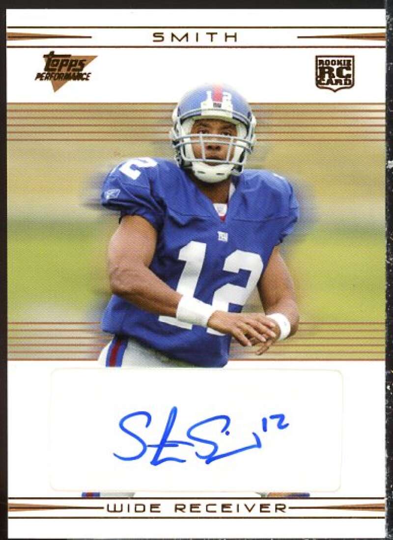 Steve Smith USC 2007 Topps Performance Rookie Autographed Relics Bronze #121  Image 1