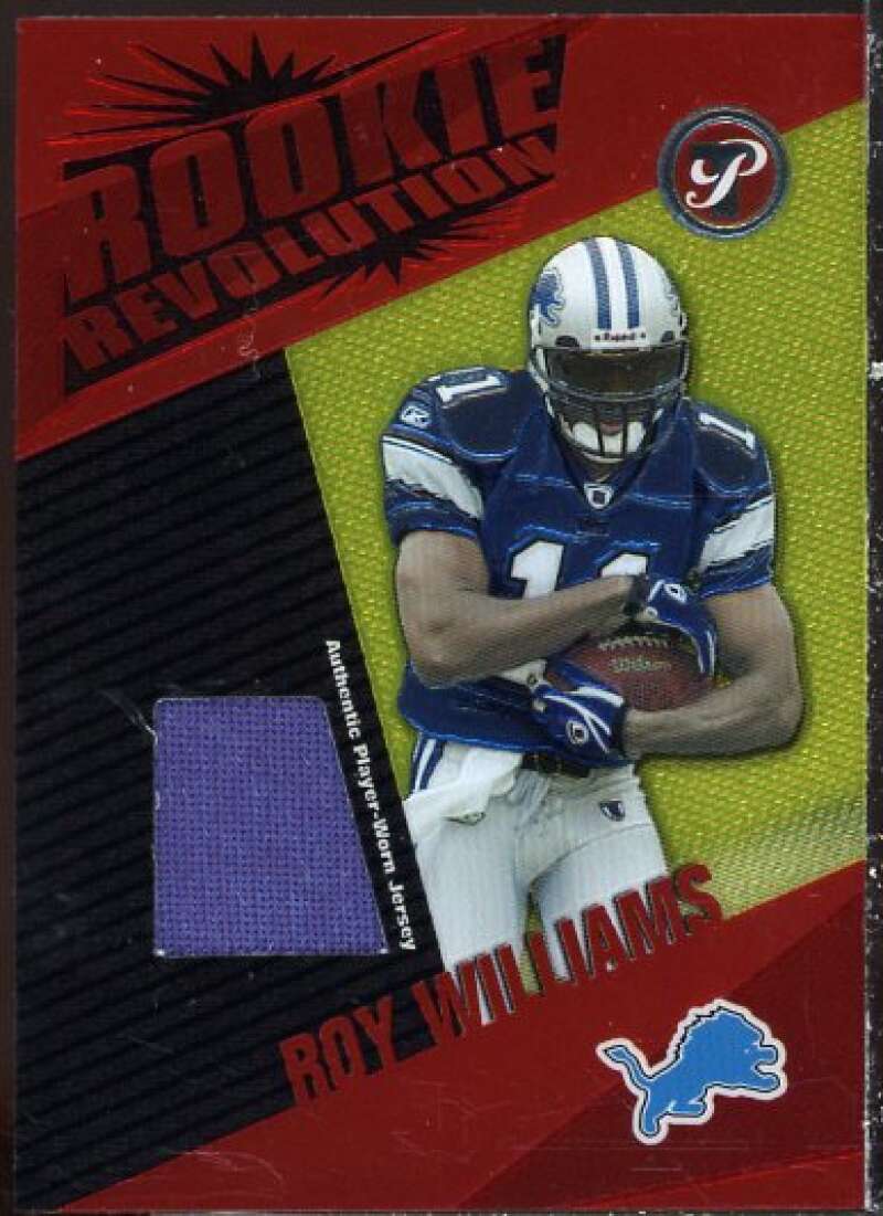 Roy Williams WR Card 2004 Topps Pristine Rookie Revolution Jersey #RRRW  Image 1