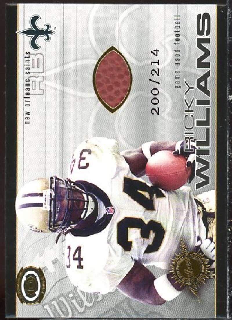 Ricky Williams Card 2001 Pacific Dynagon Game Used Footballs #15  Image 1