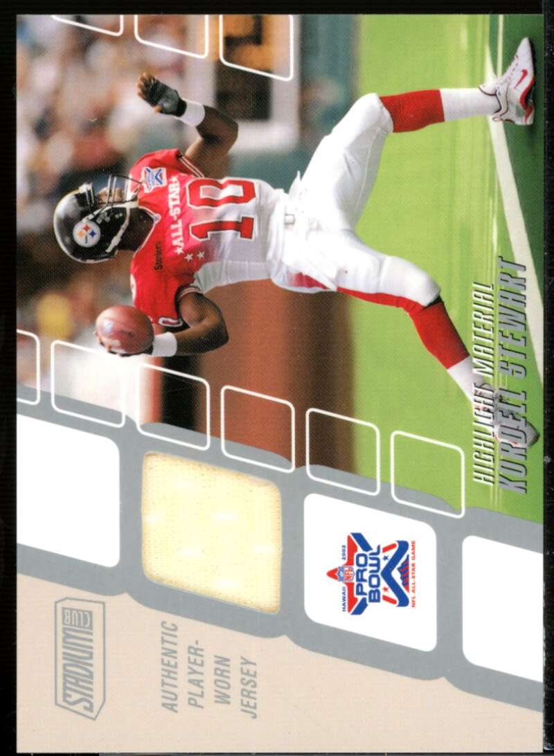 Kordell Stewart Card 2002 Stadium Club Highlight Material #HMKS  Image 1