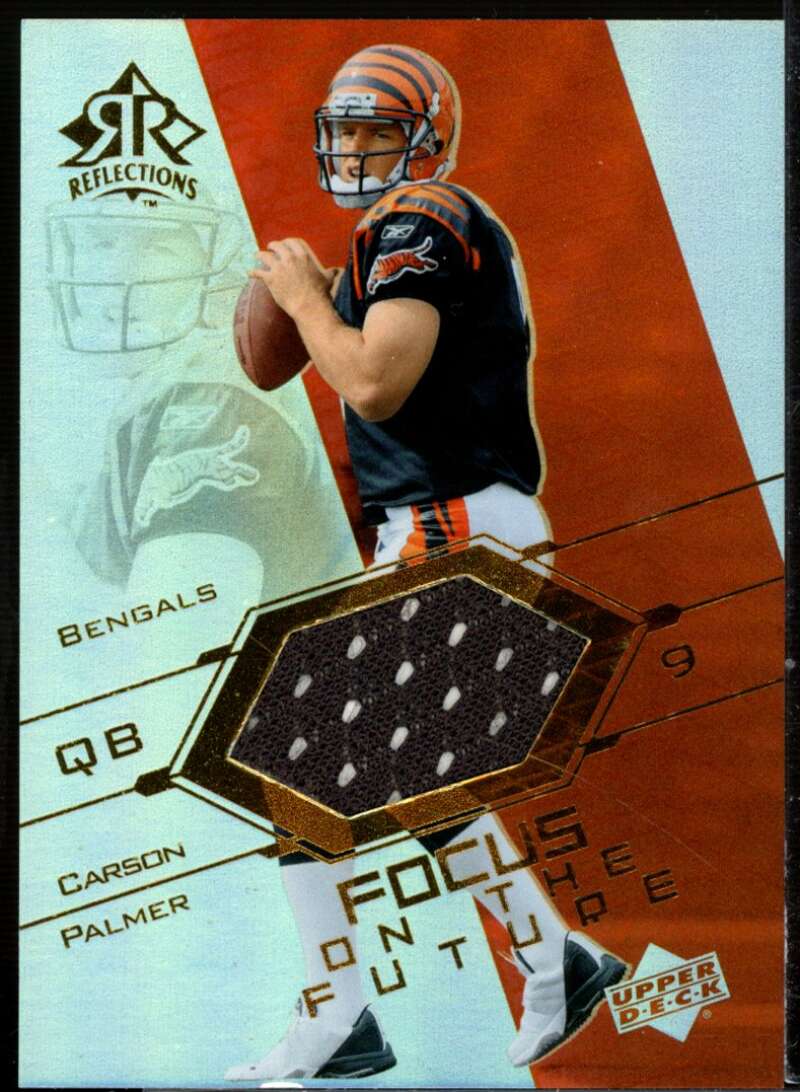 Carson Palmer Card 2004 Reflections Focus on the Future Jerseys Gold #FOCP  Image 1