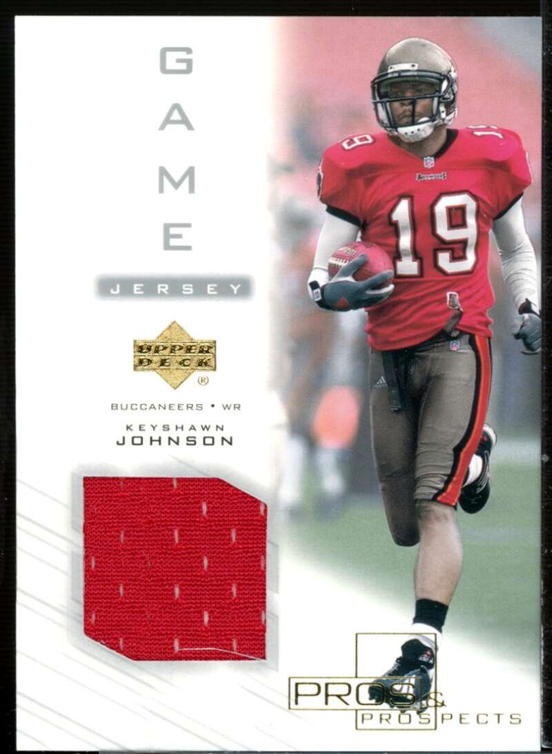 Keyshawn Johnson Card 2001 Upper Deck Pros and Prospects Game Jersey #KJJ  Image 1