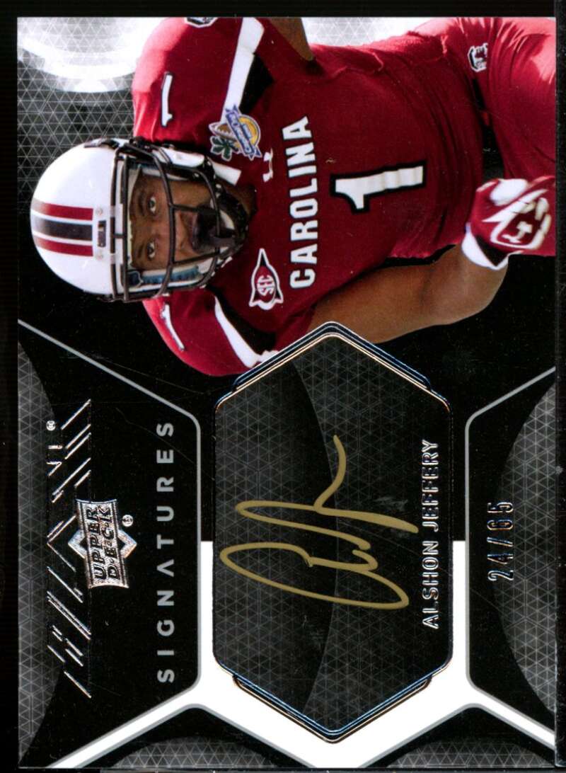 Alshon Jeffery Card 2012 UD Black Signatures #UDBAJ  Image 1