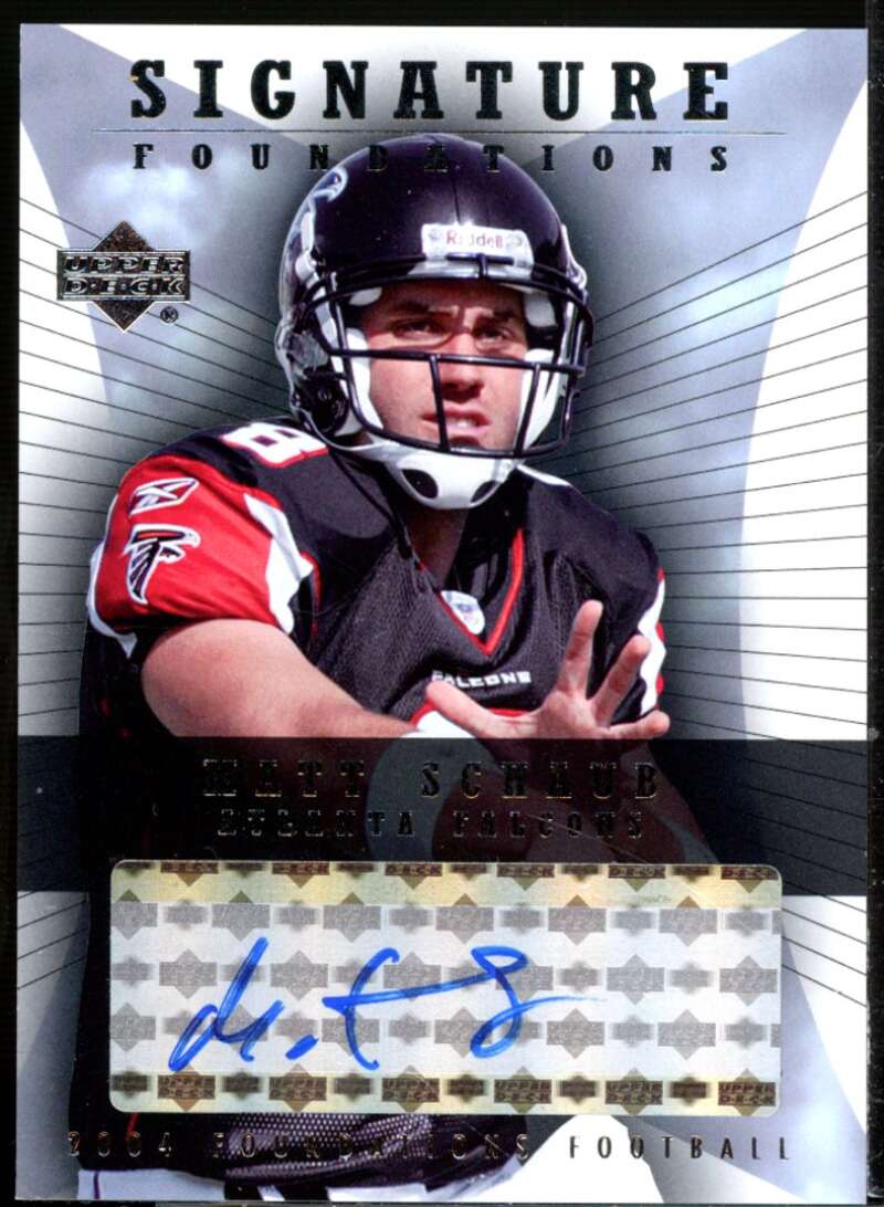 Matt Schaub Rookie Card 2004 Upper Deck Foundations Signature Foundations #SFMS  Image 1
