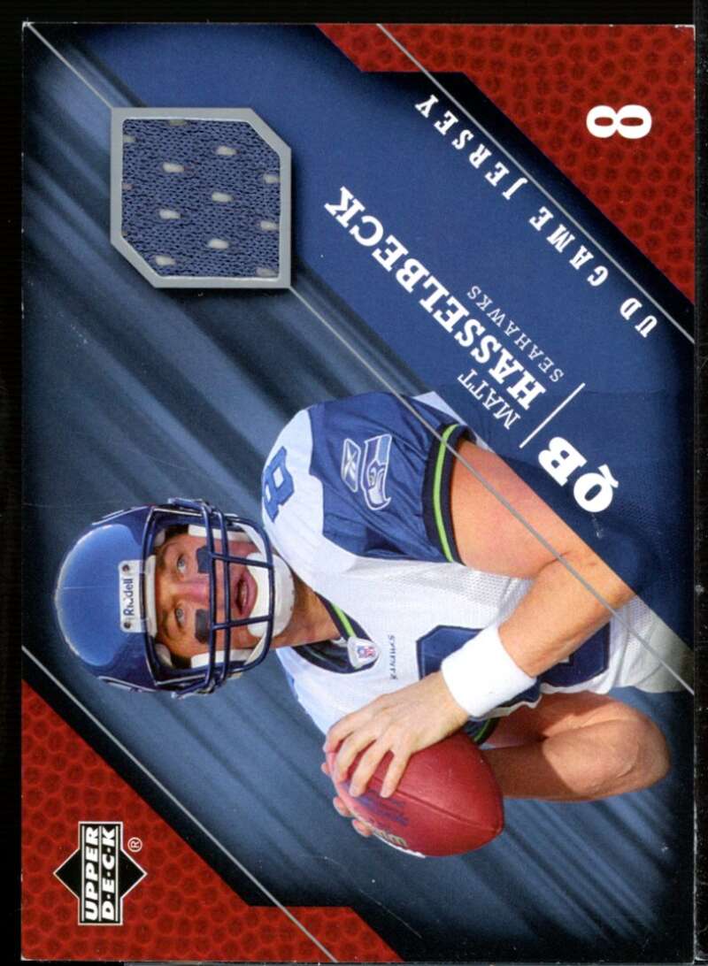 MATT HASSELBECK 2005 Upper Deck UD GAME JERSEY Card #GJ-MH Seahawks