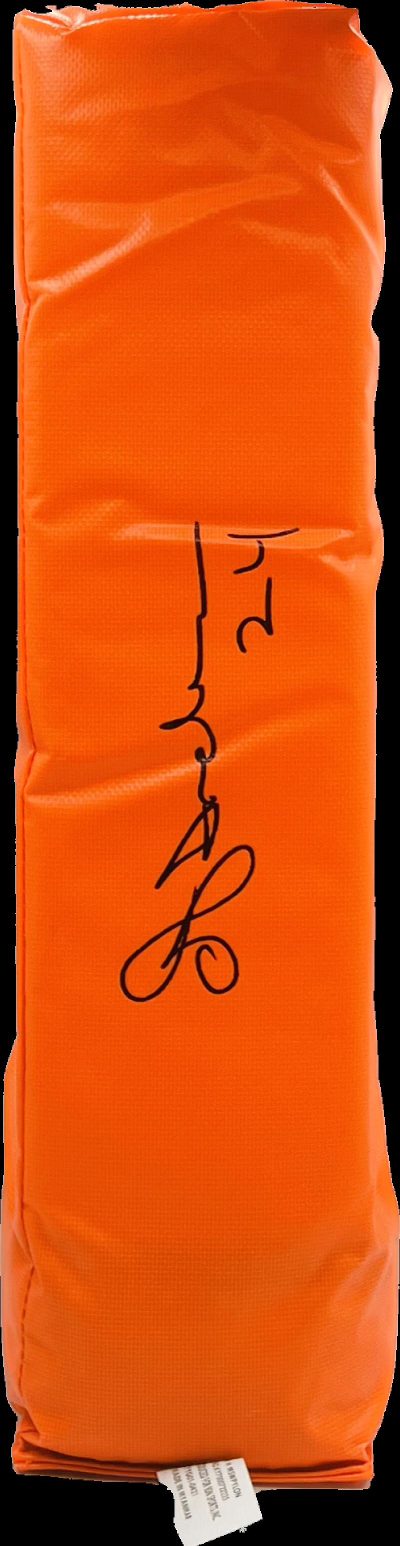 Ottis Anderson  Autograph Signed Orange Enzone Pylon Schwartz Authentic  Image 1