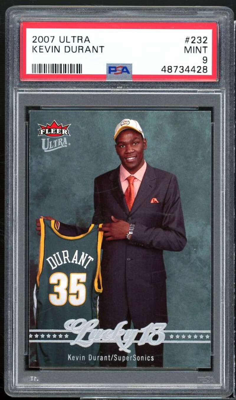 Kevin Durant Rookie Card 2007-08 Ultra #232 PSA 9 Image 1