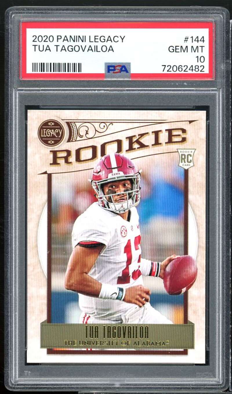 Tua Tagovailoa Rookie Card 2020 Panini Legacy #144 PSA 10 Image 1