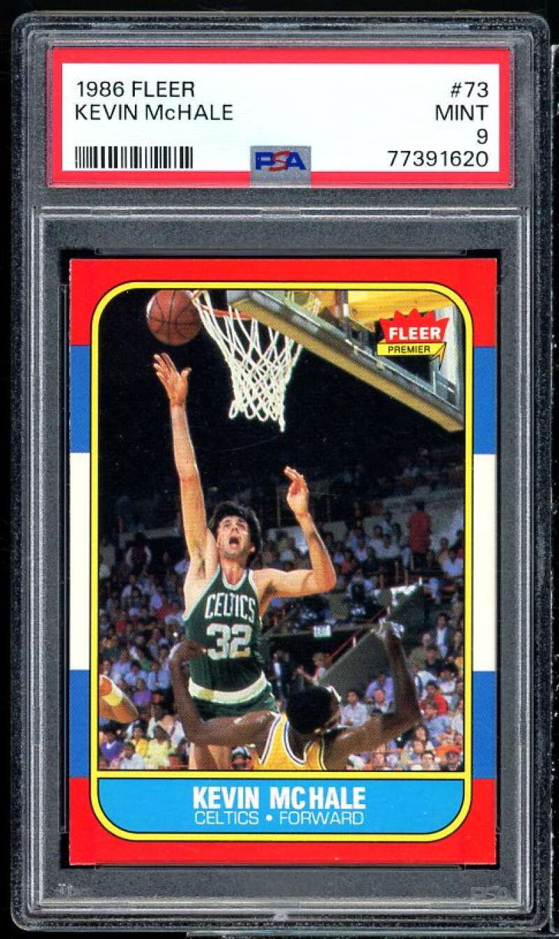 Kevin McHale Card 1986-87 Fleer #73 PSA 9 Image 1