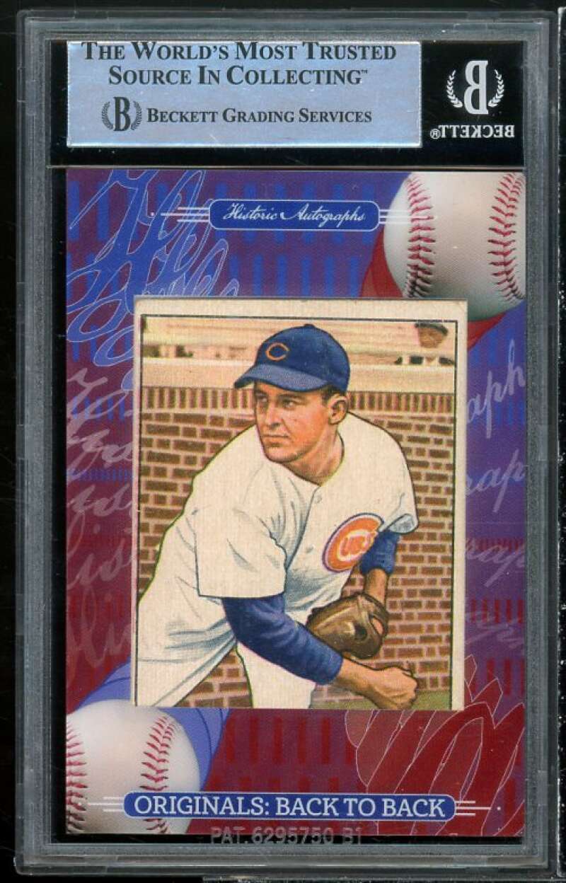 Doyle Lade 2023 HA Originals 1950 Bowman #196 BGS Authentic Autograph Image 2