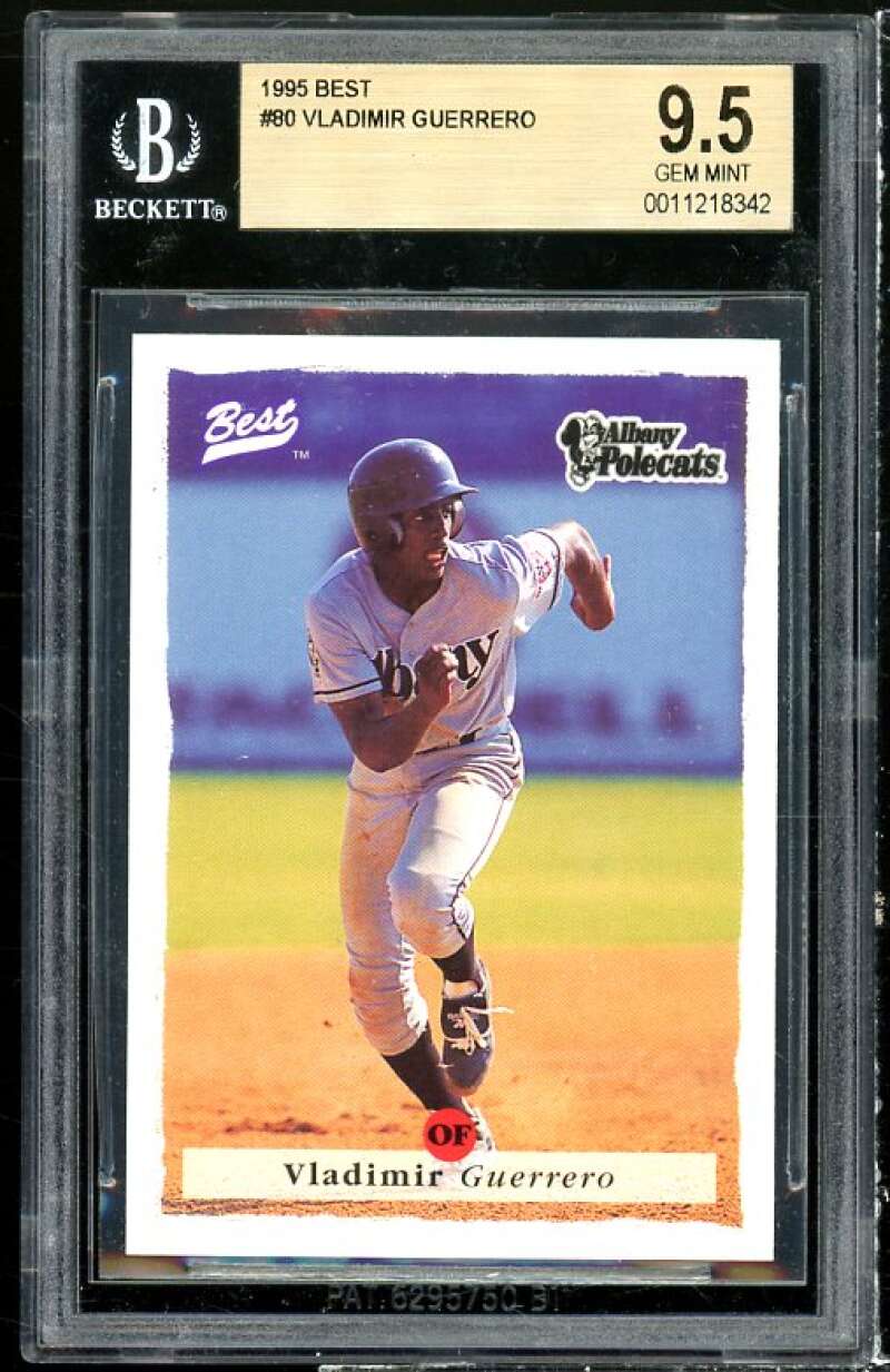 Vladimir Guerrero Rookie Card 1995 Best #80 BGS 9.5 Image 1