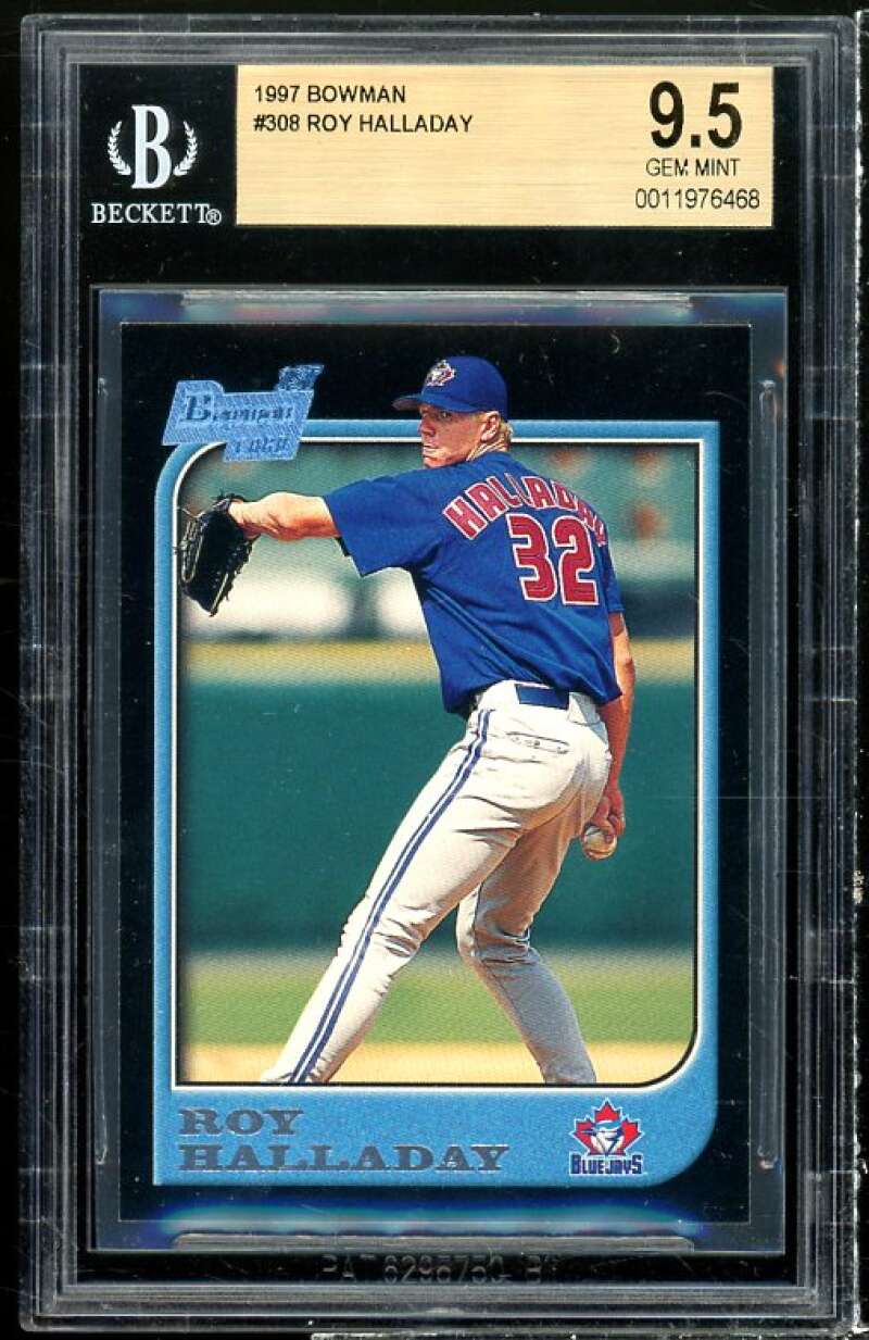 Roy Halladay Rookie Card 1997 Bowman #308 BGS 9.5 Image 1