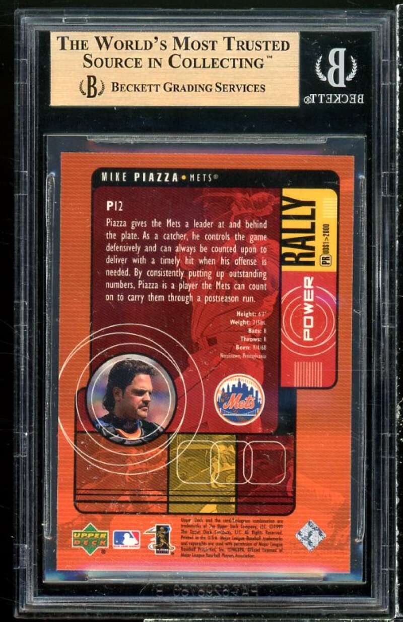 Mike Piazza 2000 Upper Deck Power Rally #P12 (pop 1) BGS 9.5 (9.5 9.5 9.5 10) Image 2