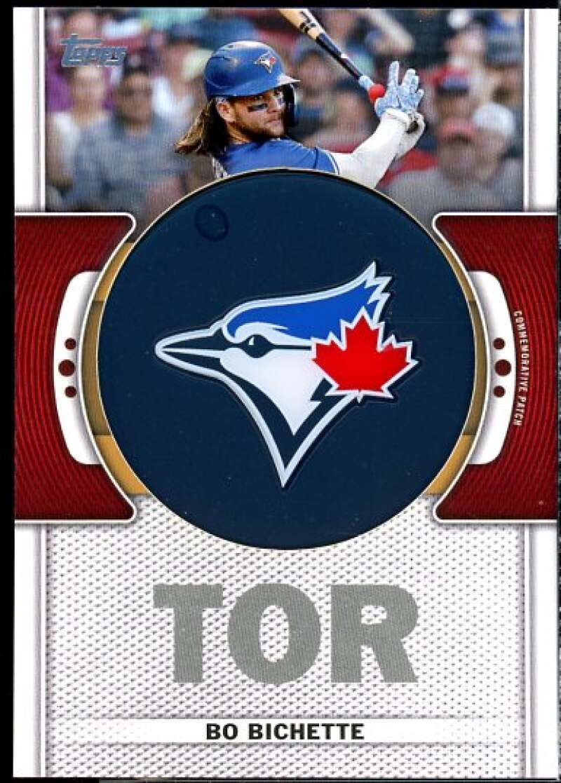 Bo Bichette Card 2023 Topps Team Logo Commemorative Patch #TLPBB  Image 1