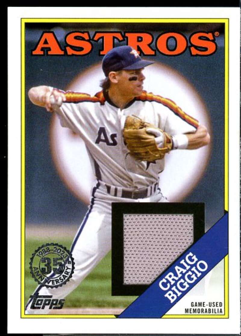 Craig Biggio Card 2023 Topps '88 Topps Relics #88RCBI  Image 1