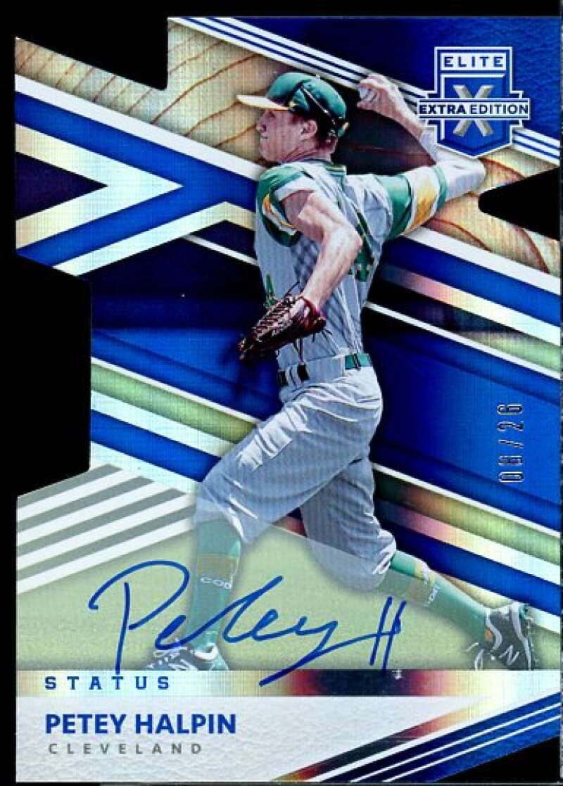 Petey Halpin Card 2020 Elite Extra Edition Signatures Status Die Cut #83  Image 1