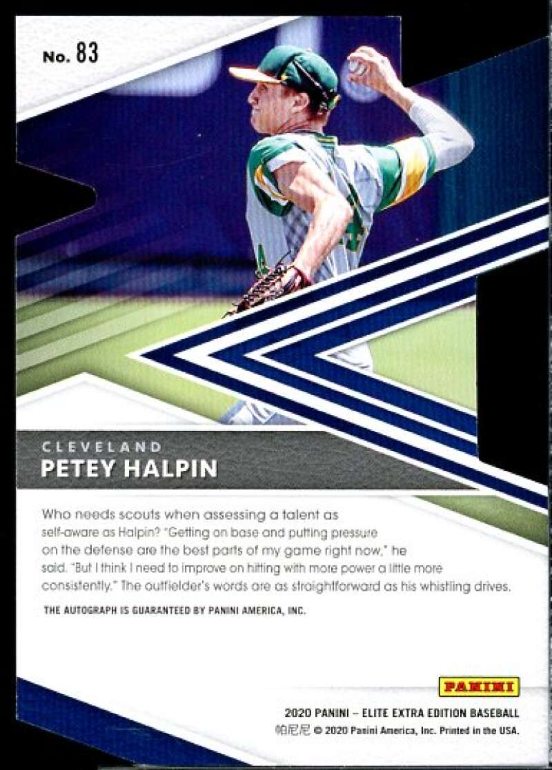 Petey Halpin Card 2020 Elite Extra Edition Signatures Status Die Cut #83  Image 2