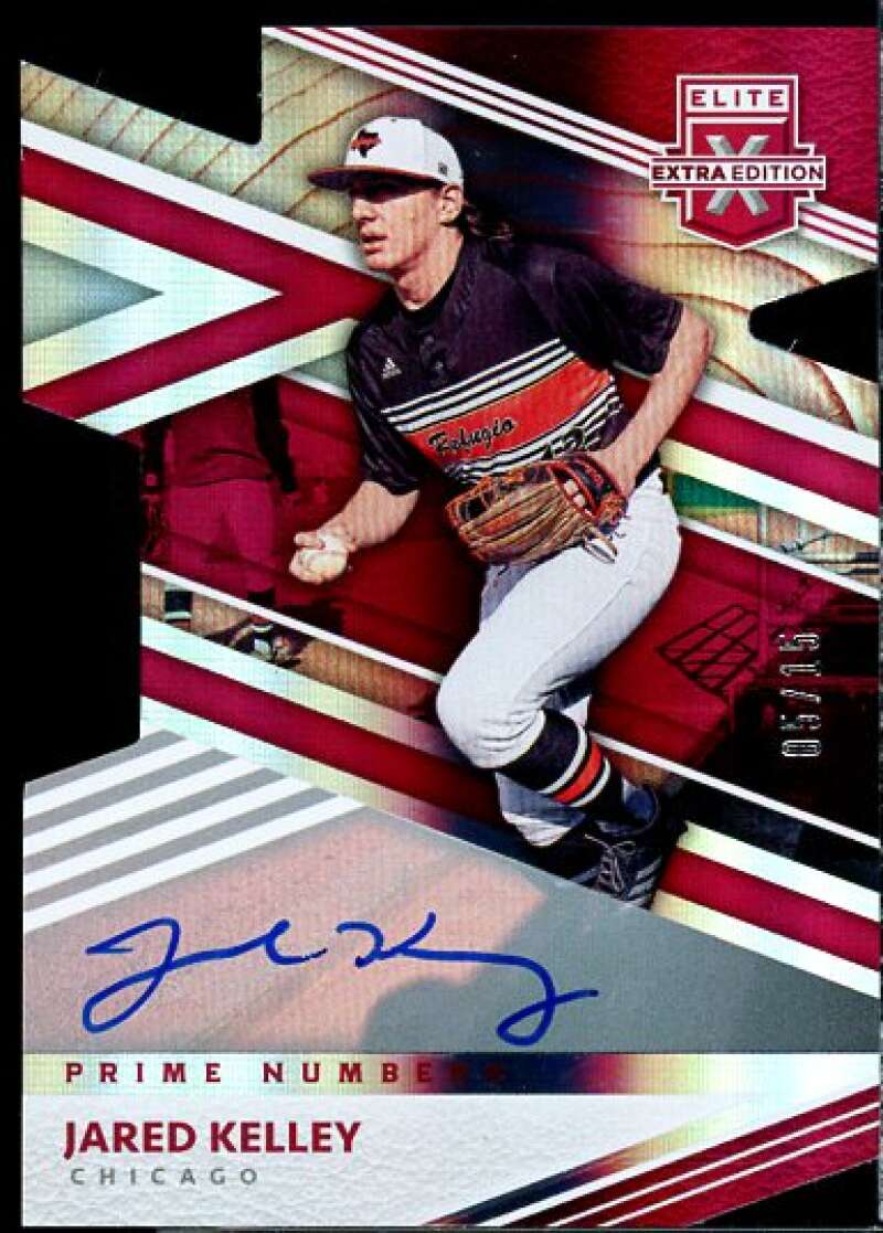 Jared Kelley/15 2020 Elite Extra Edition Signatures Prime Numbers A Die Cut #47  Image 1
