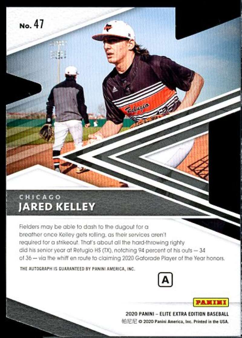 Jared Kelley/15 2020 Elite Extra Edition Signatures Prime Numbers A Die Cut #47  Image 2