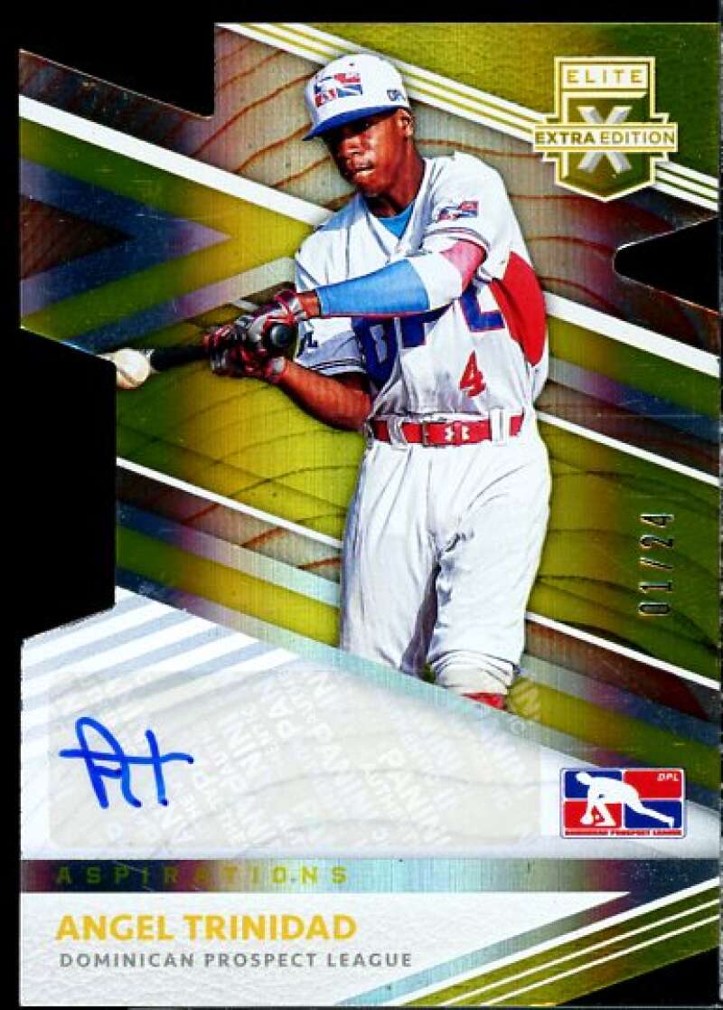 Angel Trinidad 2020 Elite Extra Edition Signatures Aspiration Die Cut Gold #199  Image 1
